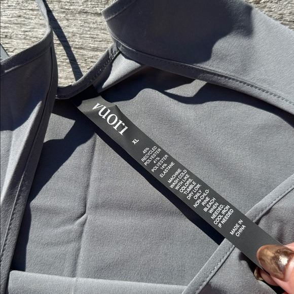 VUORI WOMEN'S VILLA CAMI MALLORCA grey NWT SIZE XL - Picture 5 of 5